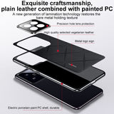 For-Xiaomi-15-Pro-Plain-Leather-PC-Phone-Case(Black)