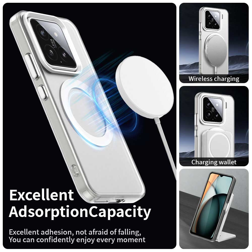 For-Xiaomi-15-Candy-Magsafe-PC-Hybrid-TPU-Phone-Case(White)