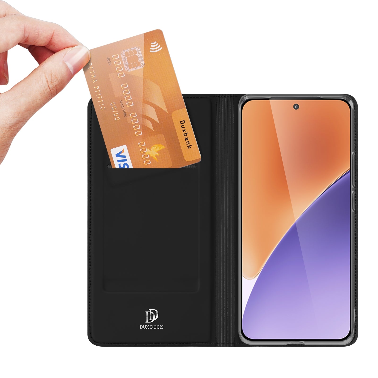 For-Xiaomi-15-DUX-DUCIS-Skin-Pro-Series-Flip-Leather-Phone-Case(Black)