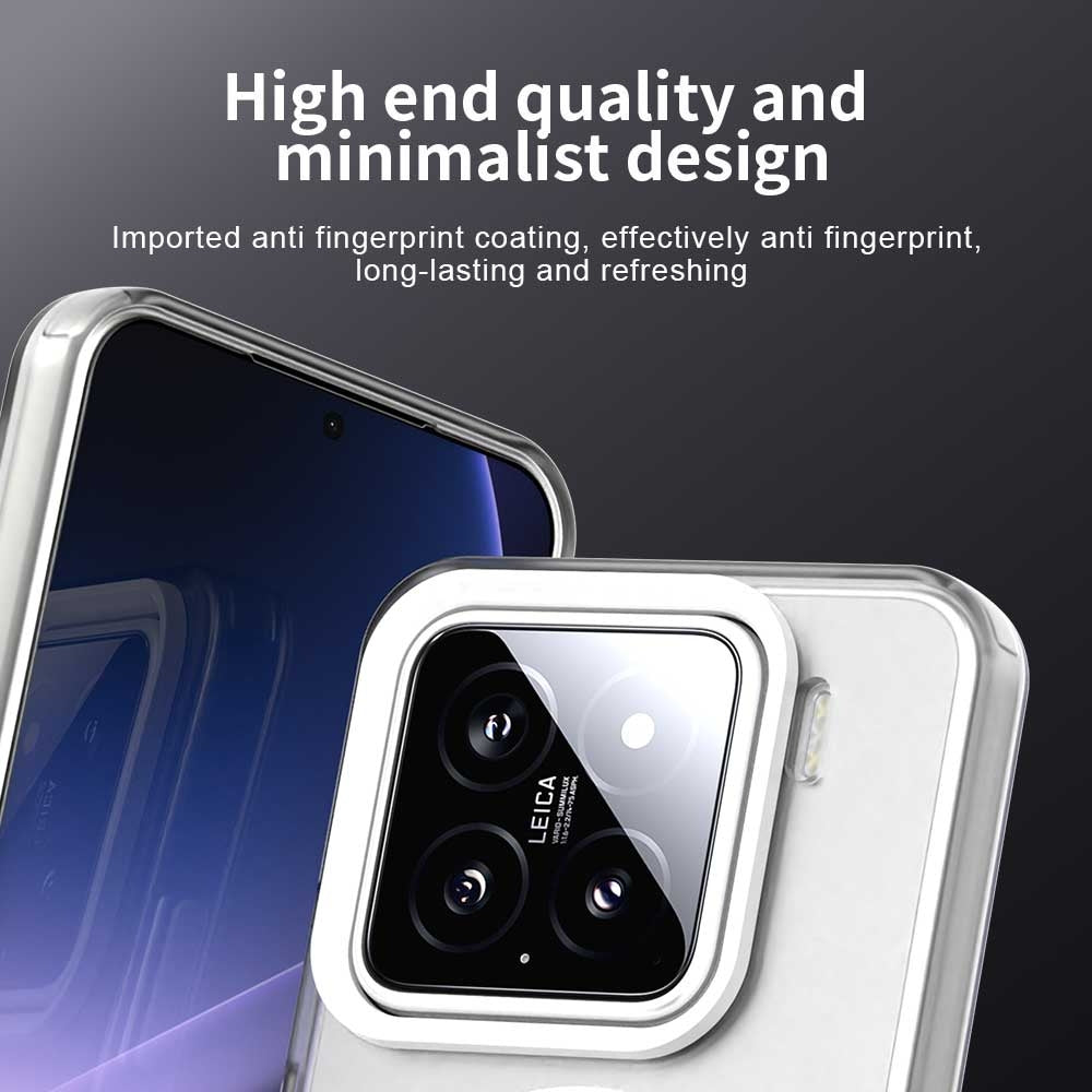 For-Xiaomi-15-Candy-Magsafe-PC-Hybrid-TPU-Phone-Case(White)