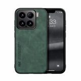 For-Xiaomi-15-Skin-Feel-Magnetic-Leather-Back-Phone-Case(Green)