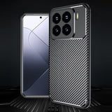 For-Xiaomi-15-Carbon-Fiber-Texture-Shockproof-TPU-Phone-Case(Black)