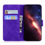 For-Xiaomi-15-Pro-Skin-Feel-Pure-Color-Flip-Leather-Phone-Case(Purple)