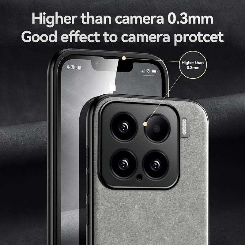 For-Xiaomi-15-Skin-Feel-Magnetic-Leather-Back-Phone-Case(Green)
