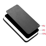 For-Xiaomi-15-Cow-Pattern-Sewing-Back-Cover-Phone-Case(Black)