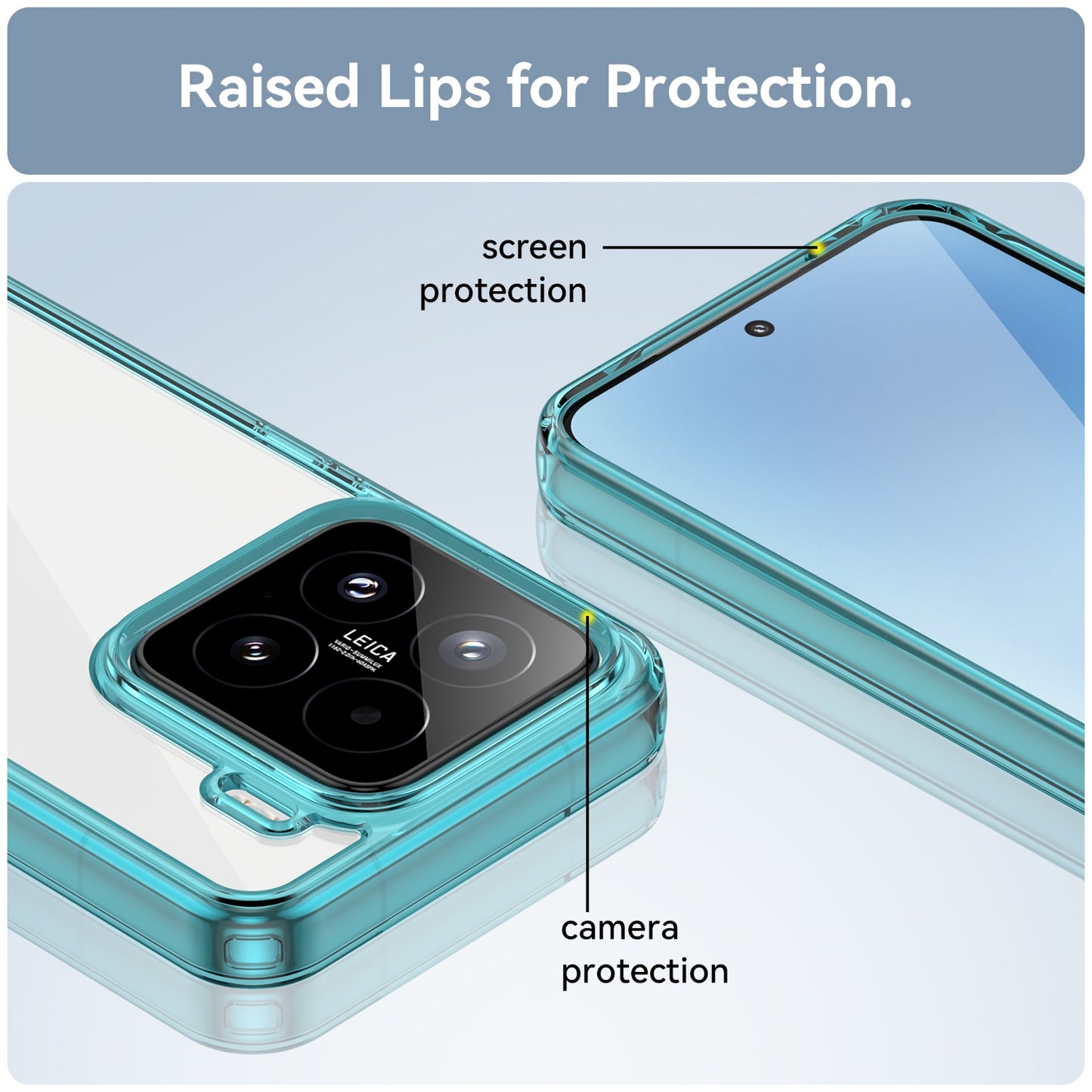 Hybrid-TPU-Case-for-Xiaomi-15-Transparent-Blue