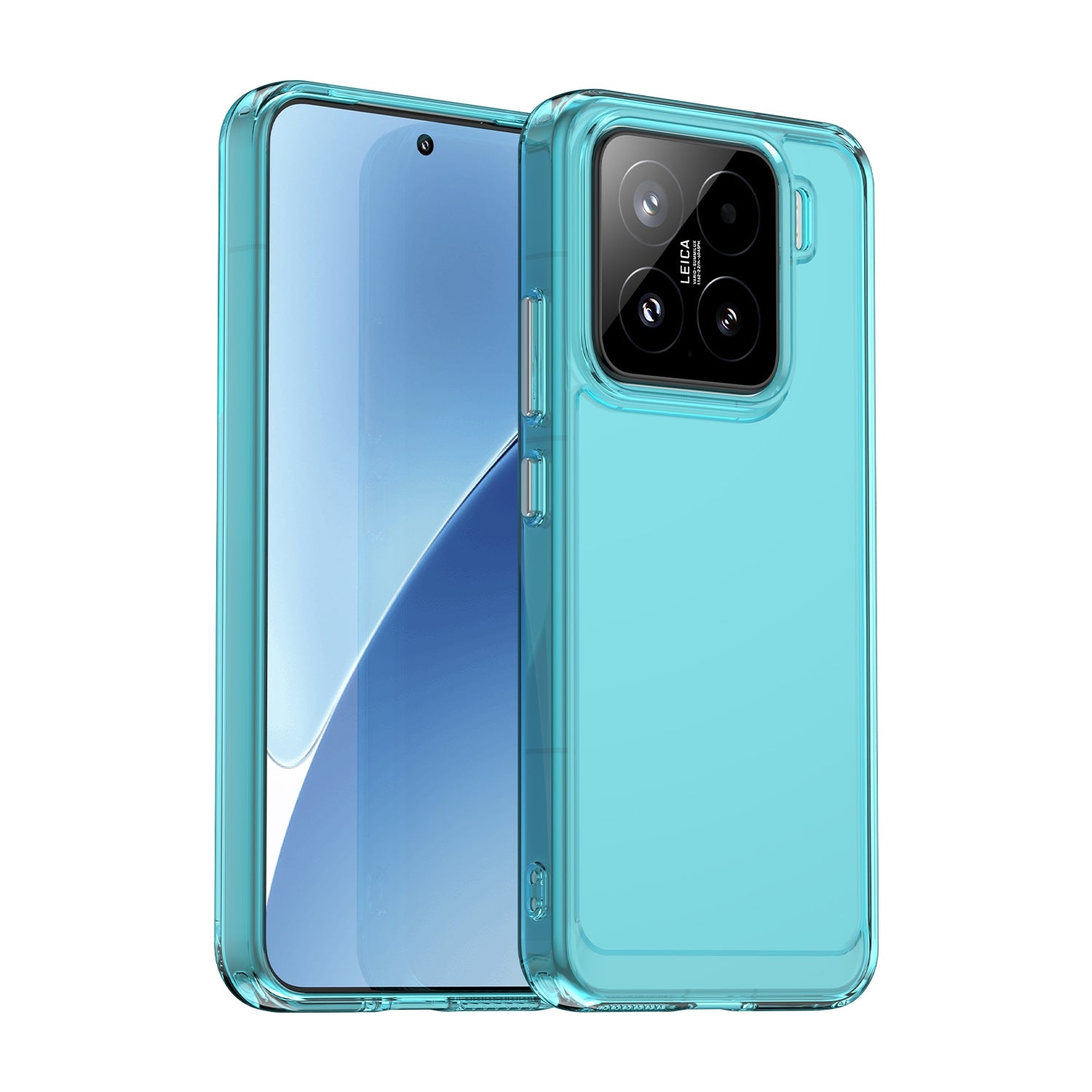 For-Xiaomi-15-Candy-Series-TPU-Phone-Case(Transparent-Blue)