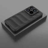 For-Xiaomi-15-Pro-5G-Magic-Shield-TPU-+-Flannel-Phone-Case(Black)