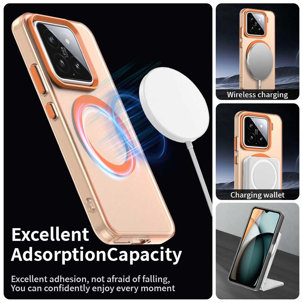 For-Xiaomi-15-Candy-Magsafe-PC-Hybrid-TPU-Phone-Case(Orange)