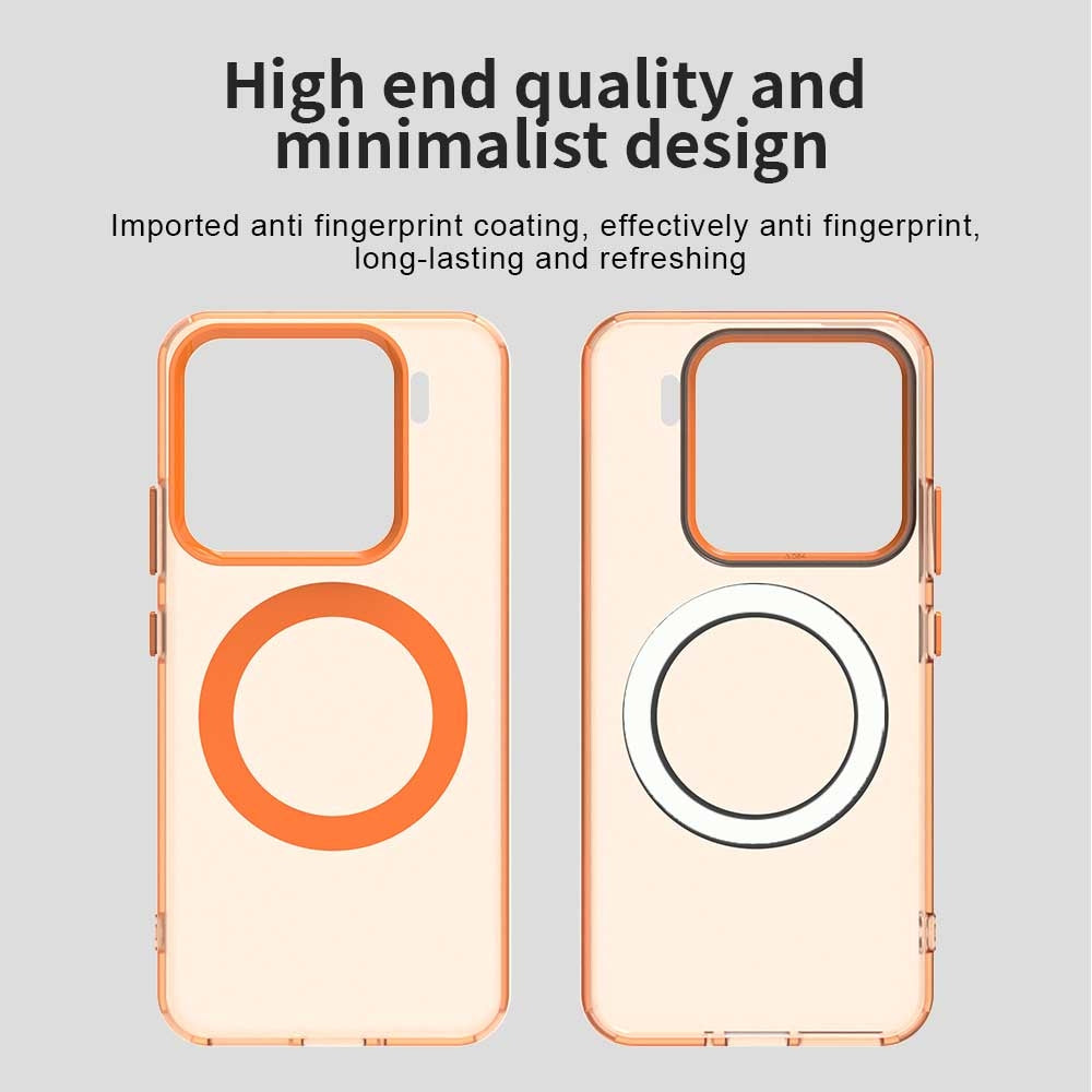 For-Xiaomi-15-Candy-Magsafe-PC-Hybrid-TPU-Phone-Case(Orange)