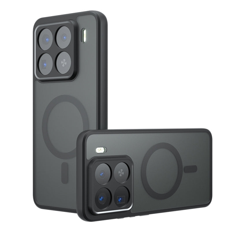 For-Xiaomi-15-Pro-Armor-MagSafe-PC-Hybrid-TPU-Phone-Case(Frosted-Black)