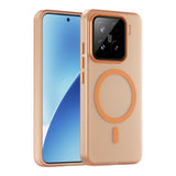For-Xiaomi-15-MagSafe-Frosted-Translucent-TPU-+-PC-Full-Coverage-Phone-Case(Orange)