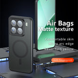 For-Xiaomi-15-Pro-Armor-MagSafe-PC-Hybrid-TPU-Phone-Case(Frosted-Black)