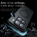 For-Xiaomi-15-Pro-Armor-MagSafe-PC-Hybrid-TPU-Phone-Case(Frosted-Black)