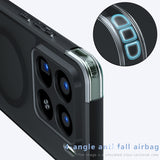 For-Xiaomi-15-Pro-Armor-MagSafe-PC-Hybrid-TPU-Phone-Case(Frosted-Black)