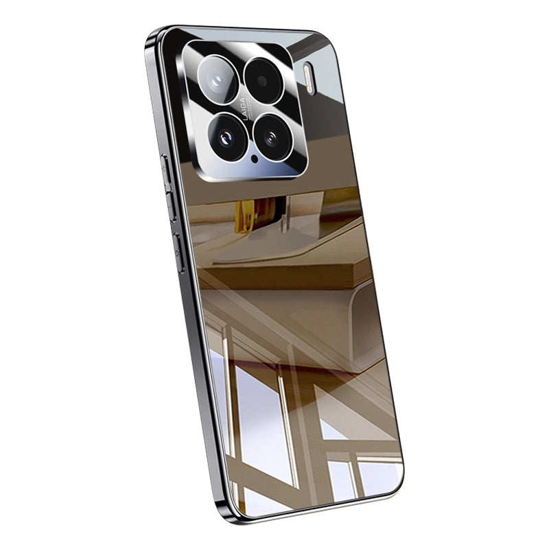 For-Xiaomi-15-Pro-Electroplating-Ice-Crystal-Airbag-Full-Coverage-Shockproof-Phone-Case(Black)