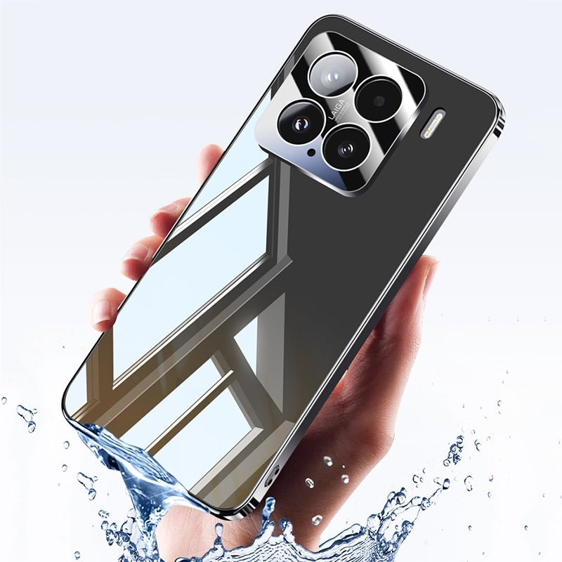 For-Xiaomi-15-Pro-Electroplating-Ice-Crystal-Airbag-Full-Coverage-Shockproof-Phone-Case(Black)