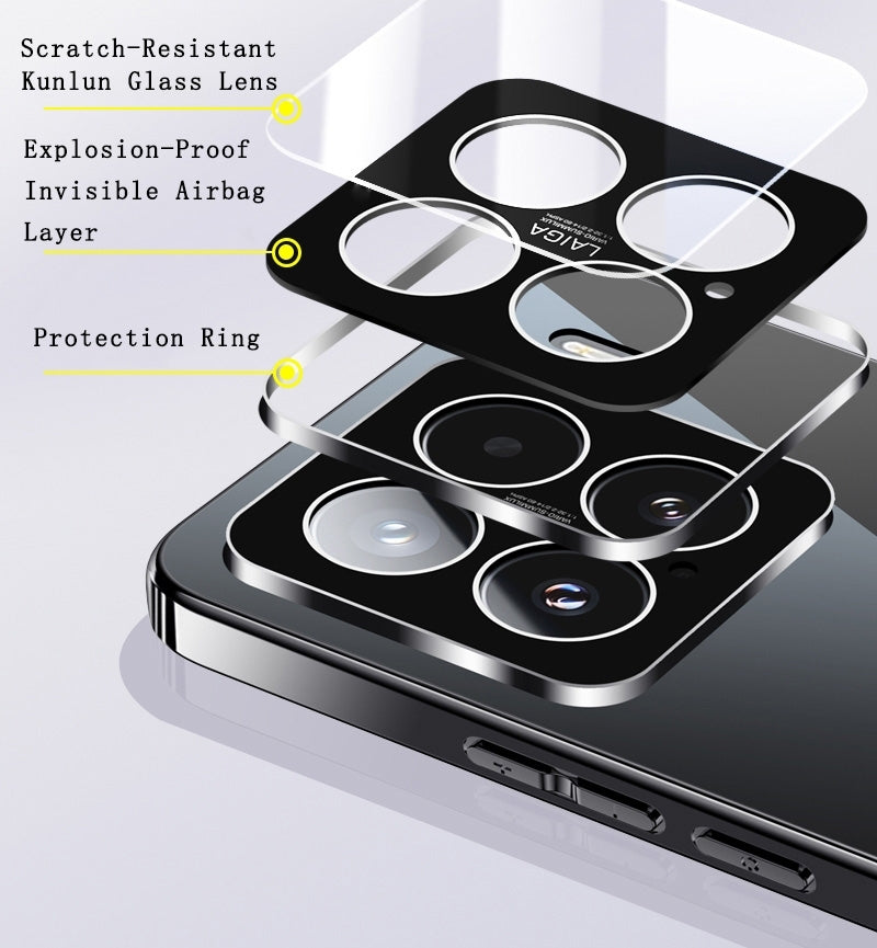 For-Xiaomi-15-Pro-Electroplating-Ice-Crystal-Airbag-Full-Coverage-Shockproof-Phone-Case(Black)