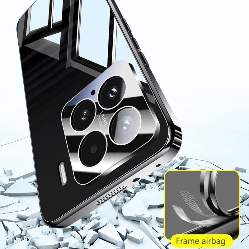 For-Xiaomi-15-Pro-Electroplating-Ice-Crystal-Airbag-Full-Coverage-Shockproof-Phone-Case(Black)