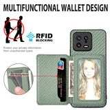 For-Xiaomi-15-Pro-Carbon-Fiber-Magnetic-Card-Bag-Phone-Case(Black)