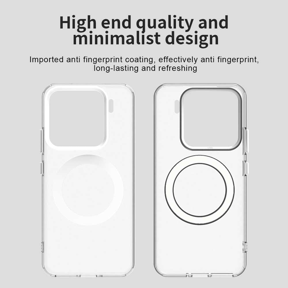 For-Xiaomi-15-Pro-Candy-Magsafe-PC-Hybrid-TPU-Phone-Case(White)