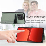 For-Xiaomi-15-Pro-Carbon-Fiber-Magnetic-Card-Bag-Phone-Case(Black)