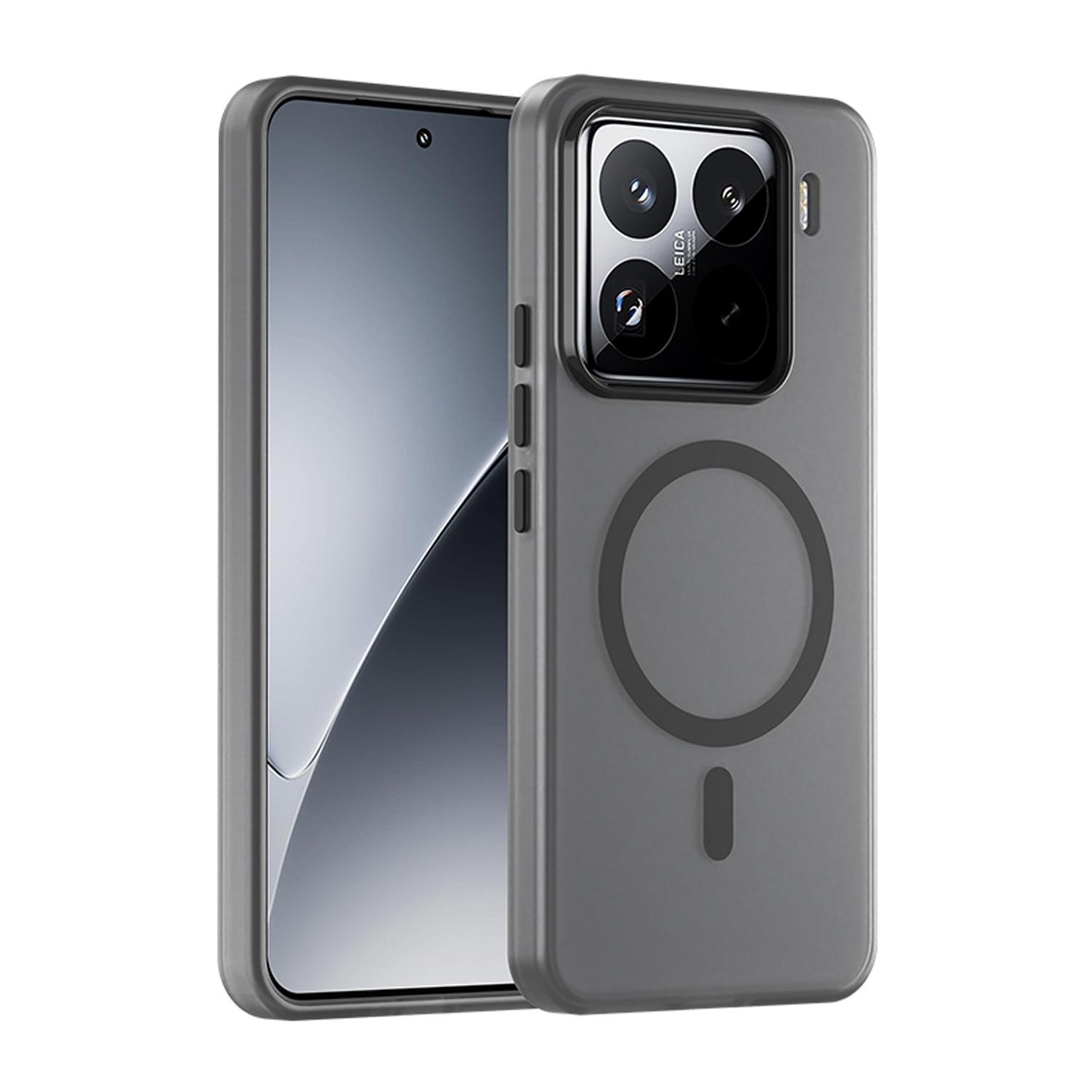 For-Xiaomi-15-Pro-MagSafe-Frosted-Translucent-TPU-+-PC-Full-Coverage-Phone-Case(Black)