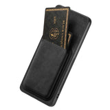 For-Xiaomi-15-Retro-Leather-Card-Bag-Magnetic-Phone-Case(Black)