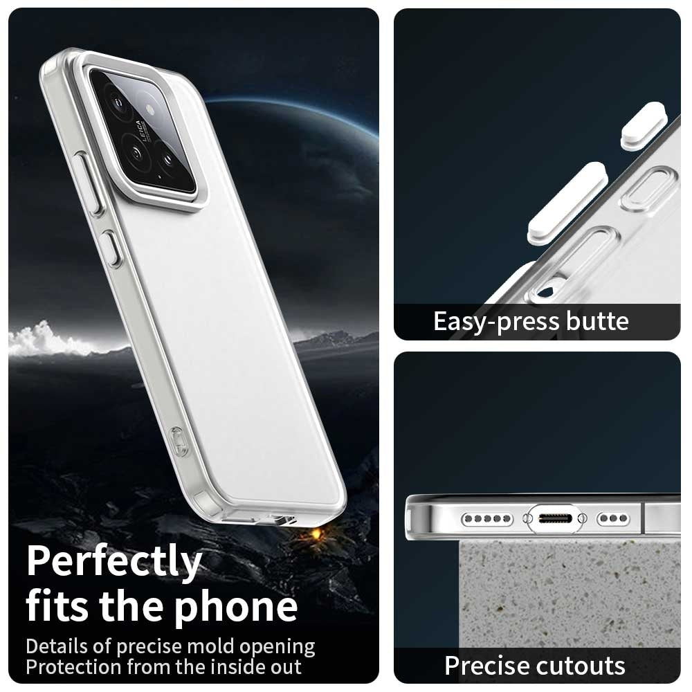 For-Xiaomi-15-Pro-Candy-PC-Hybrid-TPU-Shockproof-Phone-Case(White)