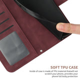 For-Xiaomi-15-Skin-Feel-Sun-Flower-Embossed-Flip-Leather-Phone-Case-with-Lanyard(Wine-Red)