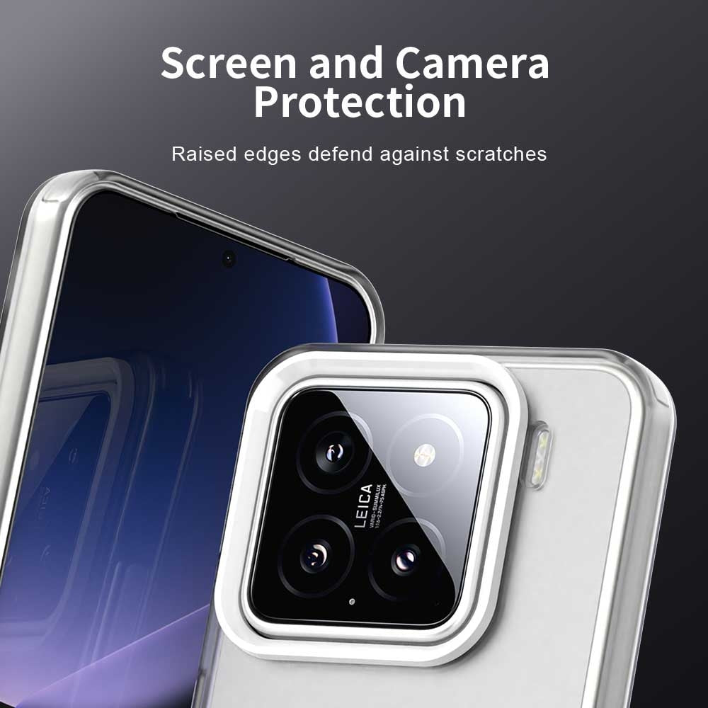 For-Xiaomi-15-Pro-Candy-PC-Hybrid-TPU-Shockproof-Phone-Case(White)