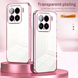 For-Xiaomi-15-Transparent-Plating-Fine-Hole-Phone-Case(Transparent)