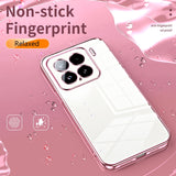 For-Xiaomi-15-Transparent-Plating-Fine-Hole-Phone-Case(Transparent)