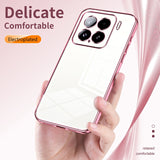 For-Xiaomi-15-Transparent-Plating-Fine-Hole-Phone-Case(Transparent)