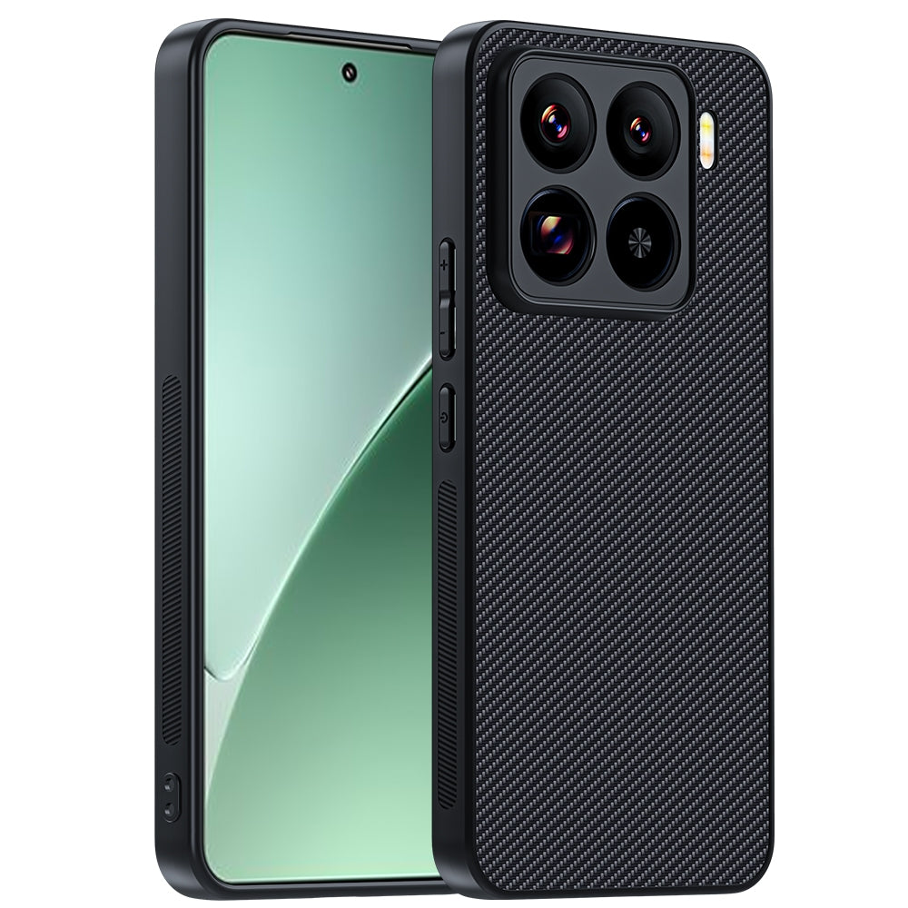 For-Xiaomi-15-Ultra-thin-Carbon-Fiber-Texture-Printing-Phone-Case(Black)