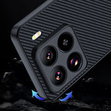 For-Xiaomi-15-Ultra-thin-Carbon-Fiber-Texture-Printing-Phone-Case(Black)