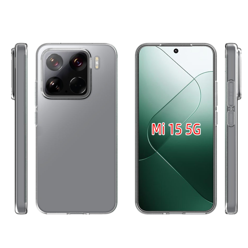 For-Xiaomi-15-Waterproof-Texture-TPU-Phone-Case(Transparent)