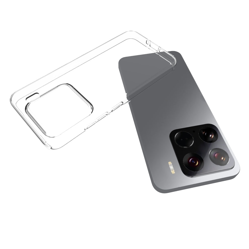For-Xiaomi-15-Waterproof-Texture-TPU-Phone-Case(Transparent)