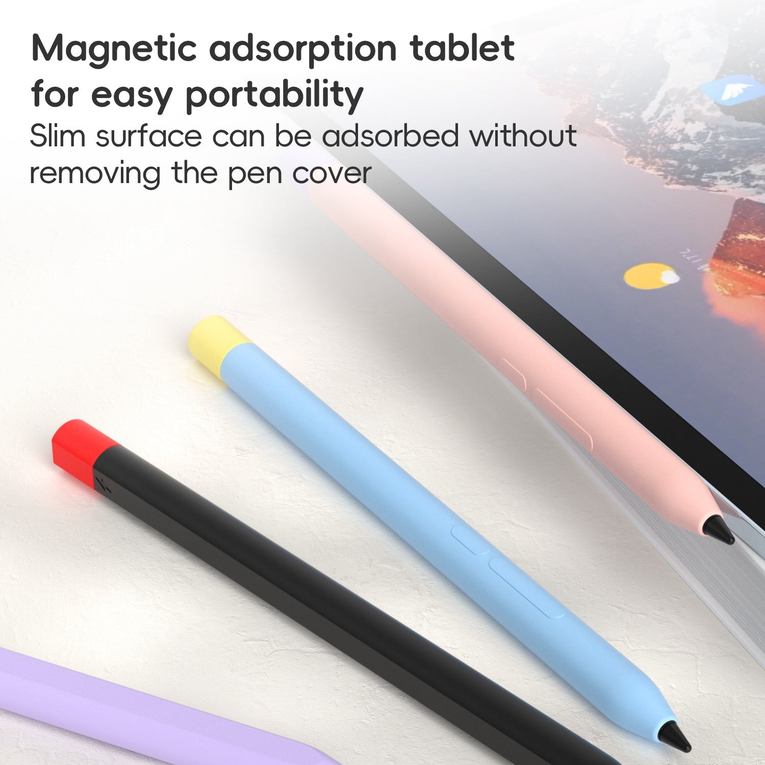 For-Xiaomi-Focus-Pen-III-Stylus-Pen-Contrast-Color-Silicone-Protective-Case(Grey)