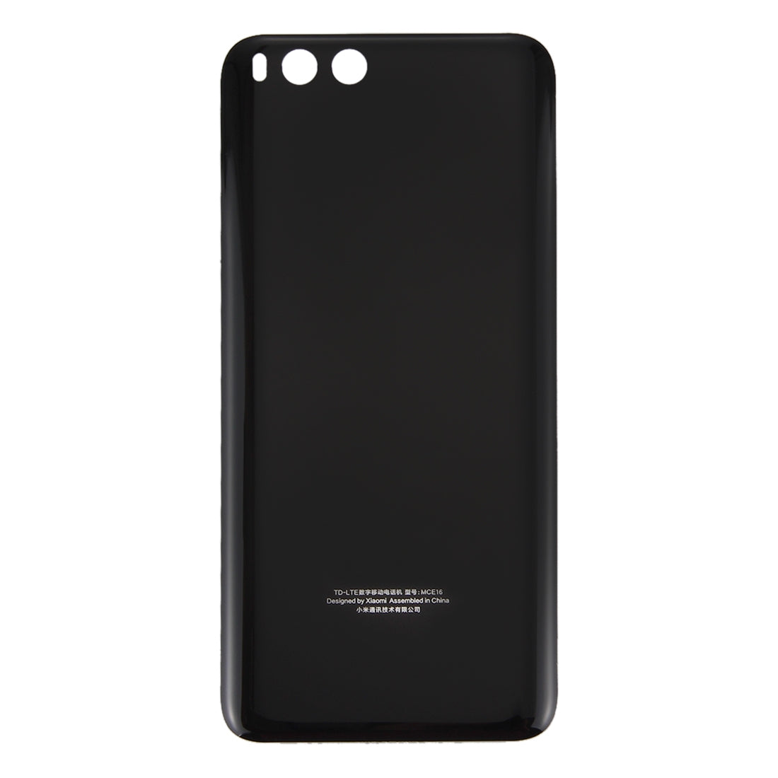 For-Xiaomi-Mi-6-Glass-Battery-Back-Cover(Black)