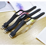 For-Xiaomi-Mi-Band-4-/-3-Silicone-Two-color-Thread-Watch-Band,-Style:Single-Bead-Texture(Red)