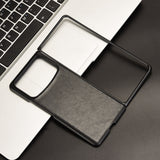 For-Xiaomi-Mix-Fold-4-Litchi-Texture-Back-Cover-Phone-Case(Black)