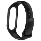 For-Xiaomi-Mi-Band-7-/-7NFC-/-6-/-6-NFC-/-5-/-5-NFC-/-Amazfit-Band-5-Official-Silicone-Watch-Band(Black)