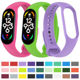 For-Xiaomi-Mi-Band-7-/-7NFC-/-6-/-6-NFC-/-5-/-5-NFC-/-Amazfit-Band-5-Official-Silicone-Watch-Band(Black)