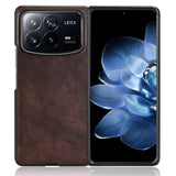 For-Xiaomi-Mix-Fold-4-Litchi-Texture-Back-Cover-Phone-Case(Brown)