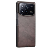 For-Xiaomi-Mix-Fold-4-Litchi-Texture-Back-Cover-Phone-Case(Brown)