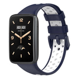 For-Xiaomi-Mi-Band-7-Pro-Breathable-Sports-TPU-Watch-Band(Dark-Blue+White)