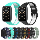 For-Xiaomi-Mi-Band-7-Pro-Breathable-Sports-TPU-Watch-Band(Dark-Blue+White)