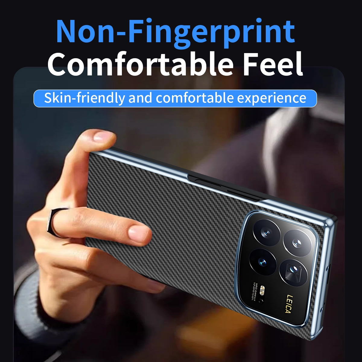 For-Xiaomi-MIX-Fold-4-Electroplated-Carbon-Fiber-Pattern-Folding-Phone-Case-with-Hinge(Black)