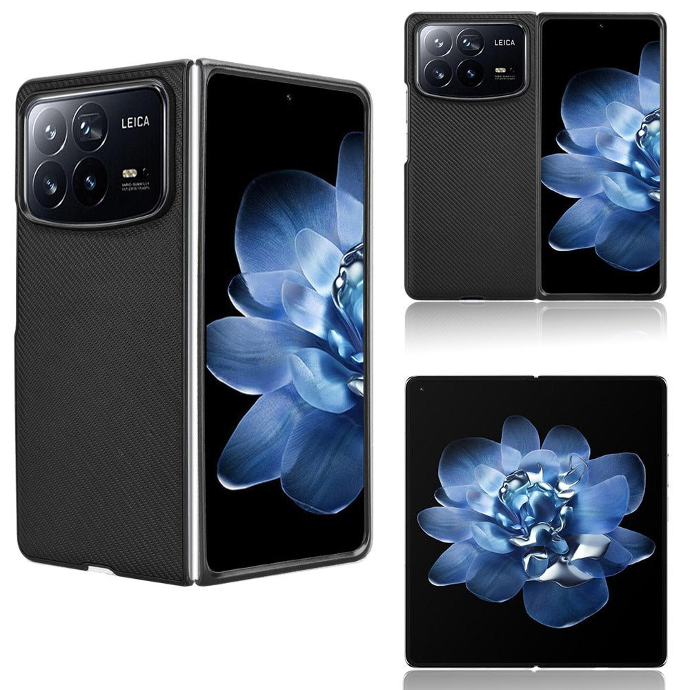 For-Xiaomi-Mix-Fold-4-PU-Leather-PC-Phone-Case(Black)